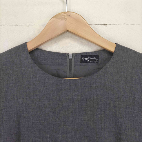 マーガレットハウエル MARGARET HOWELL バックジップ半袖マキシワンピース レディース