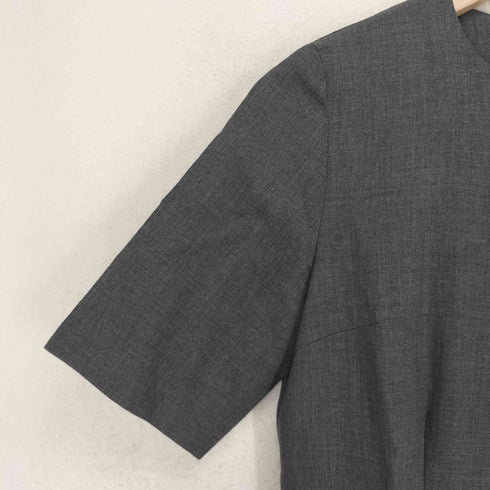 マーガレットハウエル MARGARET HOWELL バックジップ半袖マキシワンピース レディース