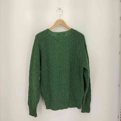 ポロバイラルフローレン Polo by RALPH LAUREN ワンポイントポニー刺繍 クルーネック ウールニットセーター メンズ L