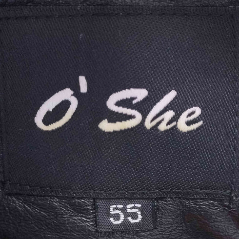 O She オールレザートレンチコート レディース 55