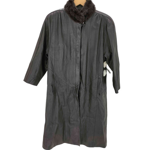 JHA-JHA ファー付きスタンドカラーコート レディース 9