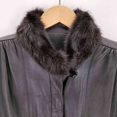 JHA-JHA ファー付きスタンドカラーコート レディース 9