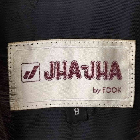 JHA-JHA ファー付きスタンドカラーコート レディース 9