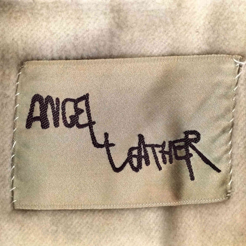 ANGEL LEATHER スタンドカラー ラグランレザージャケット メンズ LL