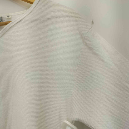 アヴィレックス AVIREX Vネック ワッフル 長袖 Tシャツ メンズ import:XL