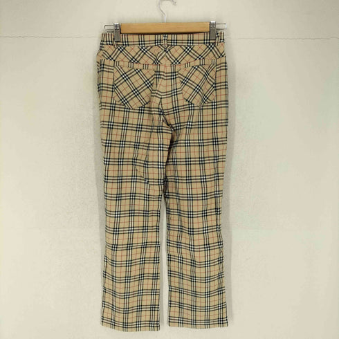 バーバリーブルーレーベル BURBERRY BLUE LABEL ノバチェックセミフレアパンツ レディース 38