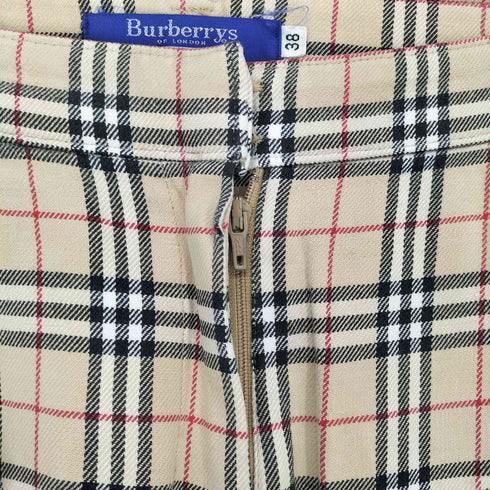 バーバリーブルーレーベル BURBERRY BLUE LABEL ノバチェックセミフレアパンツ レディース 38
