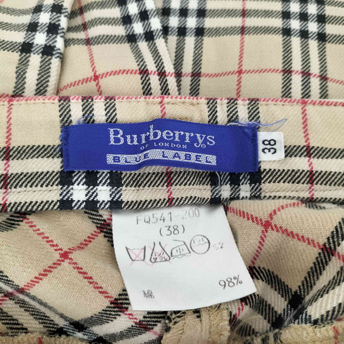 バーバリーブルーレーベル BURBERRY BLUE LABEL ノバチェックセミフレアパンツ レディース 38