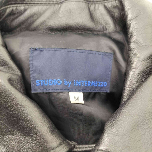 インターメッツォ INTERMEZZO 牛革 カウレザー サイドアジャスター レザー ジャケット メンズ JPN:M