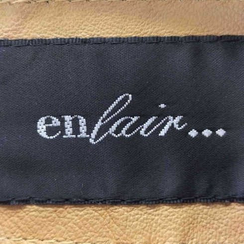 ENFAIR... ピッグレザースリムコート レディース 11AR