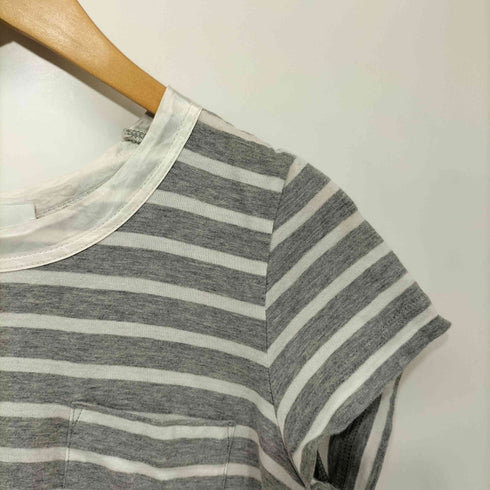 サカイラック sacai luck ドッキング ボーダー S/Sシャツ レディース JPN:2