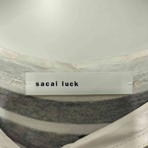サカイラック sacai luck ドッキング ボーダー S/Sシャツ レディース JPN:2
