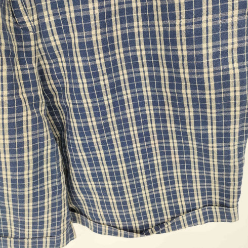 ランズエンド LANDS END 00s 白タグ USA製 リネン コットン ジッパーフライ ハーフパンツ ショーツ レディース 6