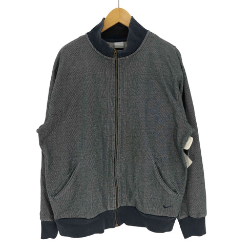 ナイキ NIKE 00S グレータグ スウッシュロゴ刺繍 バックパッチワークデザイン ブルゾン ジャケット メンズ import:XL