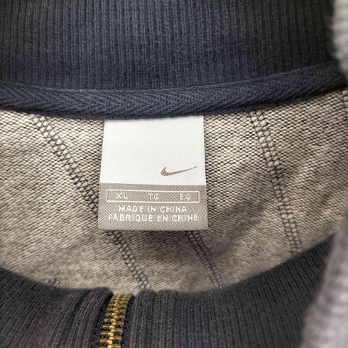 ナイキ NIKE 00S グレータグ スウッシュロゴ刺繍 バックパッチワークデザイン ブルゾン ジャケット メンズ import:XL