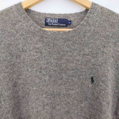 ポロバイラルフローレン Polo by RALPH LAUREN ポニー刺繍 ラムウール ニット メンズ import:M