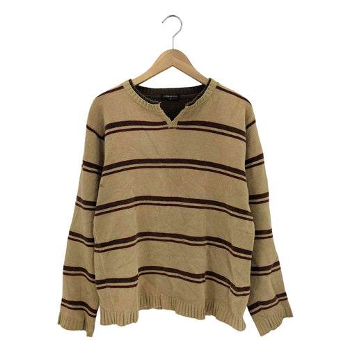 COMMONTAGE レイヤードデザイン コットン アクリルニットセーター メンズ M