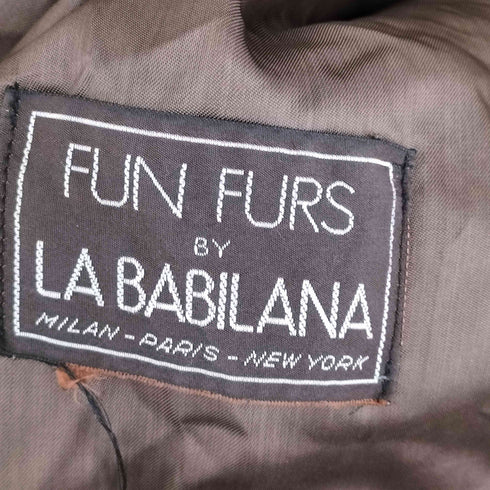 FUN FURS BY LA BABILANA レオパード フェイクファージャケット Y2K レディース M