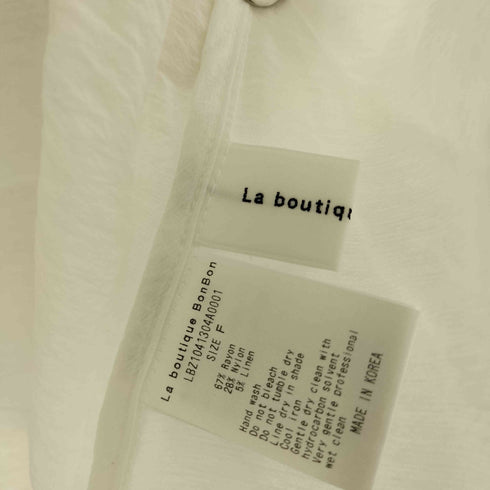 ラブティックボンボン La boutique BonBon ギャザーフリルリボンブラウス レディース FREE