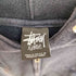 ステューシー Stussy 90-00S ストックロゴ刺繍 裏起毛 ドローコード ジップアップ パーカー フーディー メンズ import:XL