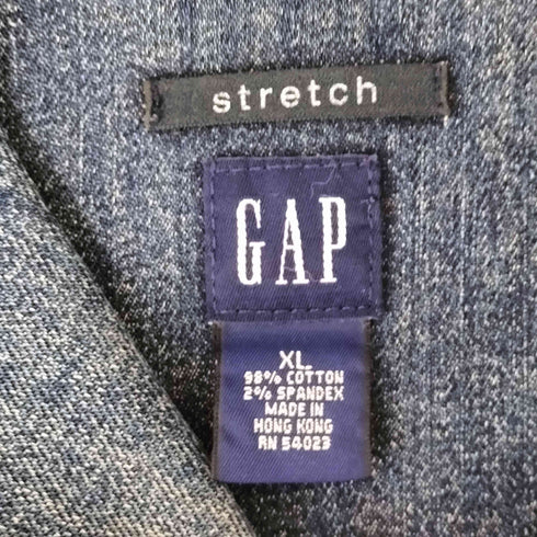 ギャップ Gap 00s OLD STRETCH ウエスタンヨーク デニムジャケット レディース XL