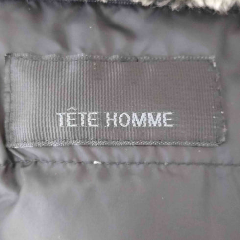 テットオム TETE HOMME ベロアファー ダウンジャケット メンズ JPN:M
