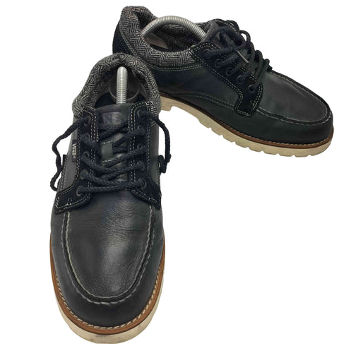 バンズ VANS レザー チェック モカシン シューズ メンズ JPN:27.5