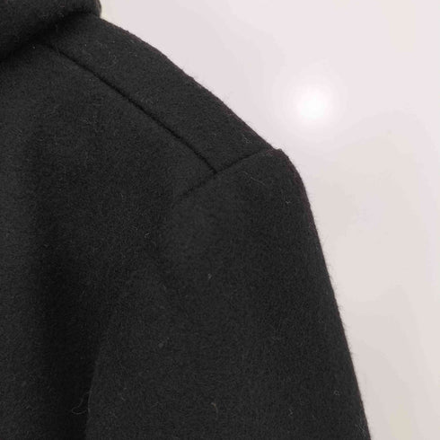 BRAIN STORM ウールレーヨン フーデッド ダブルジップコート メンズ