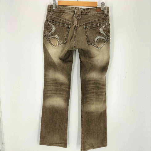 ニコルクラブフォーメン NICOLE CLUB FOR MEN パイソン デザインブーツカットデニムパンツ Y2K メンズ 44