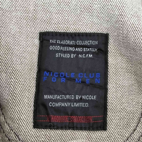 ニコルクラブフォーメン NICOLE CLUB FOR MEN パイソン デザインブーツカットデニムパンツ Y2K メンズ 44