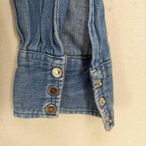 リー Lee 70S デニム ウエスタンシャツ レディース 14 1/2