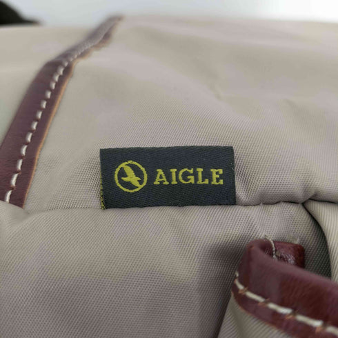 エーグル AIGLE ロゴパッチ ナイロン ビジネストートバッグ メンズ