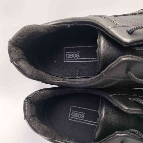 エイソス asos レザー 厚底ソール ローカット スニーカー メンズ