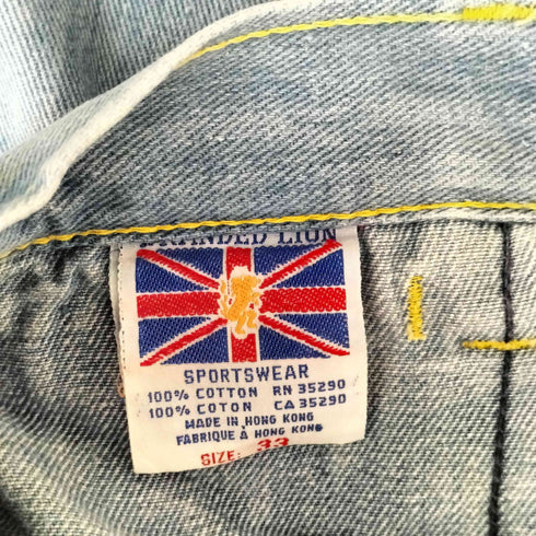 90s BRANDED LION ステッチデザイン ベルボトム メンズ 33