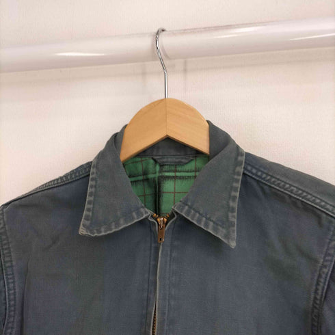 70S 棒TALONジップ ワークジャケット 裏地チェック レディース