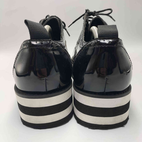 エイソス asos フェイクレザー エナメル 厚底 ウイングチップ シューズ メンズ