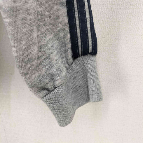 アディダスオリジナルス adidas Originals 80S USA製 トレフォイルロゴ刺繍 サイドライン ジップアップ パーカー レディース import:M