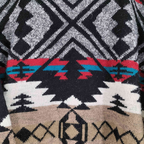 ロンドンフォグ LONDON FOG 90S MADE IN USA ネイティブ柄 アクリルニット メンズ JPN:L