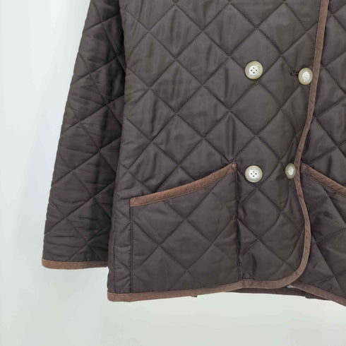 トラディショナルウェザーウェア Traditional Weatherwear 裏地ヒョウ柄 キルティングジャケット レディース JPN:34