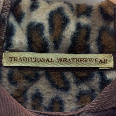 トラディショナルウェザーウェア Traditional Weatherwear 裏地ヒョウ柄 キルティングジャケット レディース JPN:34