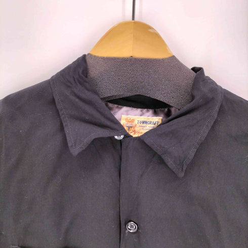 タウンクラフト TOWNCRAFT 復刻タグ DELUXE オープンカラーL/S レーヨンシャツ メンズ 38-40