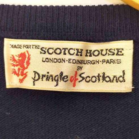 ザスコッチハウス The Scotch House スコットランド製 pringle of scotland アーガイル柄 ラム ウール ニット メンズ FR:38