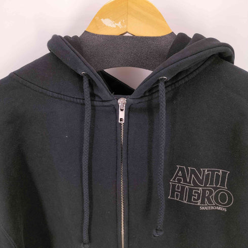 ANTIHERO SKATEBOARDS USA製 両面プリントジップアップパーカー メンズ