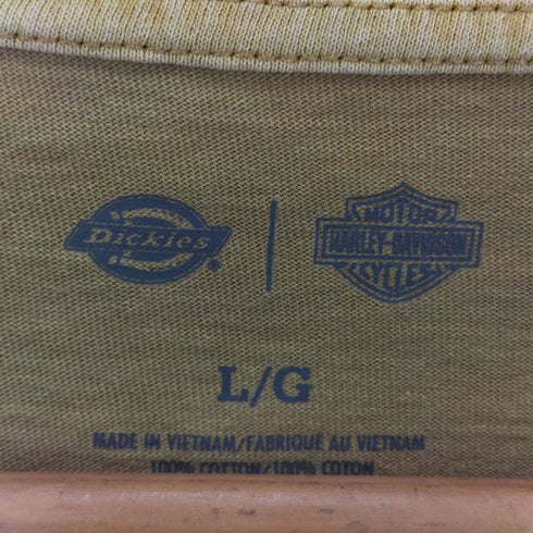 ハーレーダビッドソン HARLEY-DAVIDSON ヘビーウェイト ピグメントダイ 半袖Tシャツ メンズ JPN:L