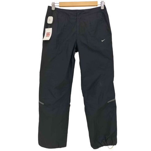 ナイキ NIKE 00s CLIMA FIT 裏地メッシュ ベンチレーション 裾ドローコード スウッシュロゴ ウインドブレーカー トラックパンツ Y2K メンズ JPN:M