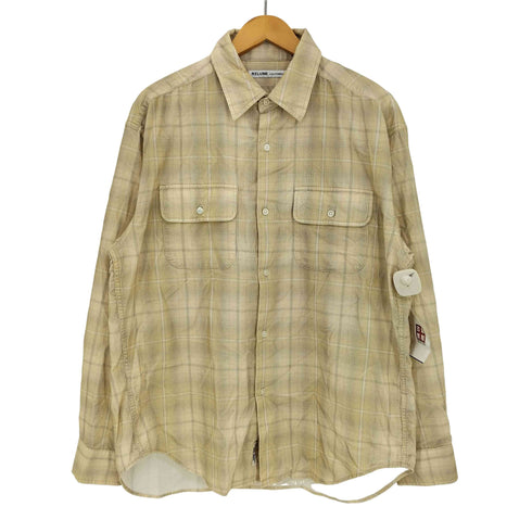 ジャーナルスタンダードレリューム JOURNAL STANDARD relume relume CALIFORNIA コーデュロイ チェックプリントシャツ プリネル メンズ JPN:L