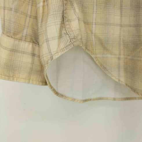 ジャーナルスタンダードレリューム JOURNAL STANDARD relume relume CALIFORNIA コーデュロイ チェックプリントシャツ プリネル メンズ JPN:L