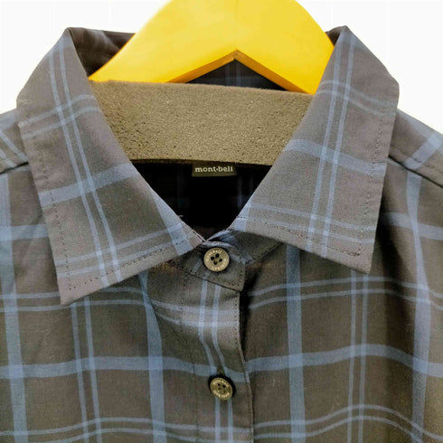 モンベル mont bell メリノウール ライト ロングスリーブ シャツ チェック メンズ JPN:XL