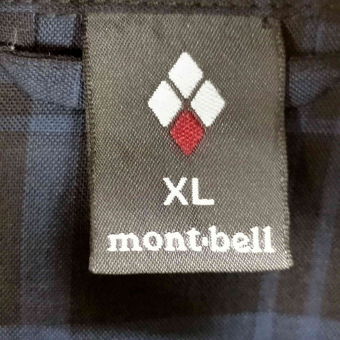 モンベル mont bell メリノウール ライト ロングスリーブ シャツ チェック メンズ JPN:XL