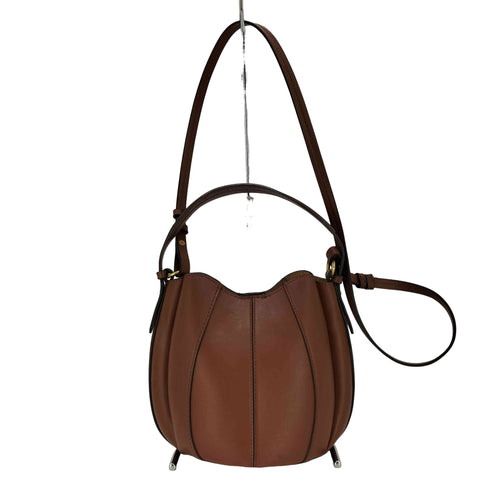 ザラ ZARA 2WAY ステッチ入り バケット バッグ レディース